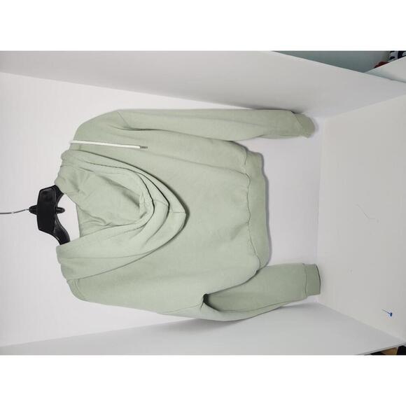 Forever 21 Mint Green Cropped Hoodie Size Large - Picture 2 of 3